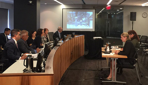 Commissioners hear from Drs. Diane Afoumado and Rebecca Erbelding of the United States Holocaust Memorial Museum: “Journey of the St. Louis: How Jewish Refugees Fleeing the Nazi Regime Were Denied Entry by the U.S.”, April 2017