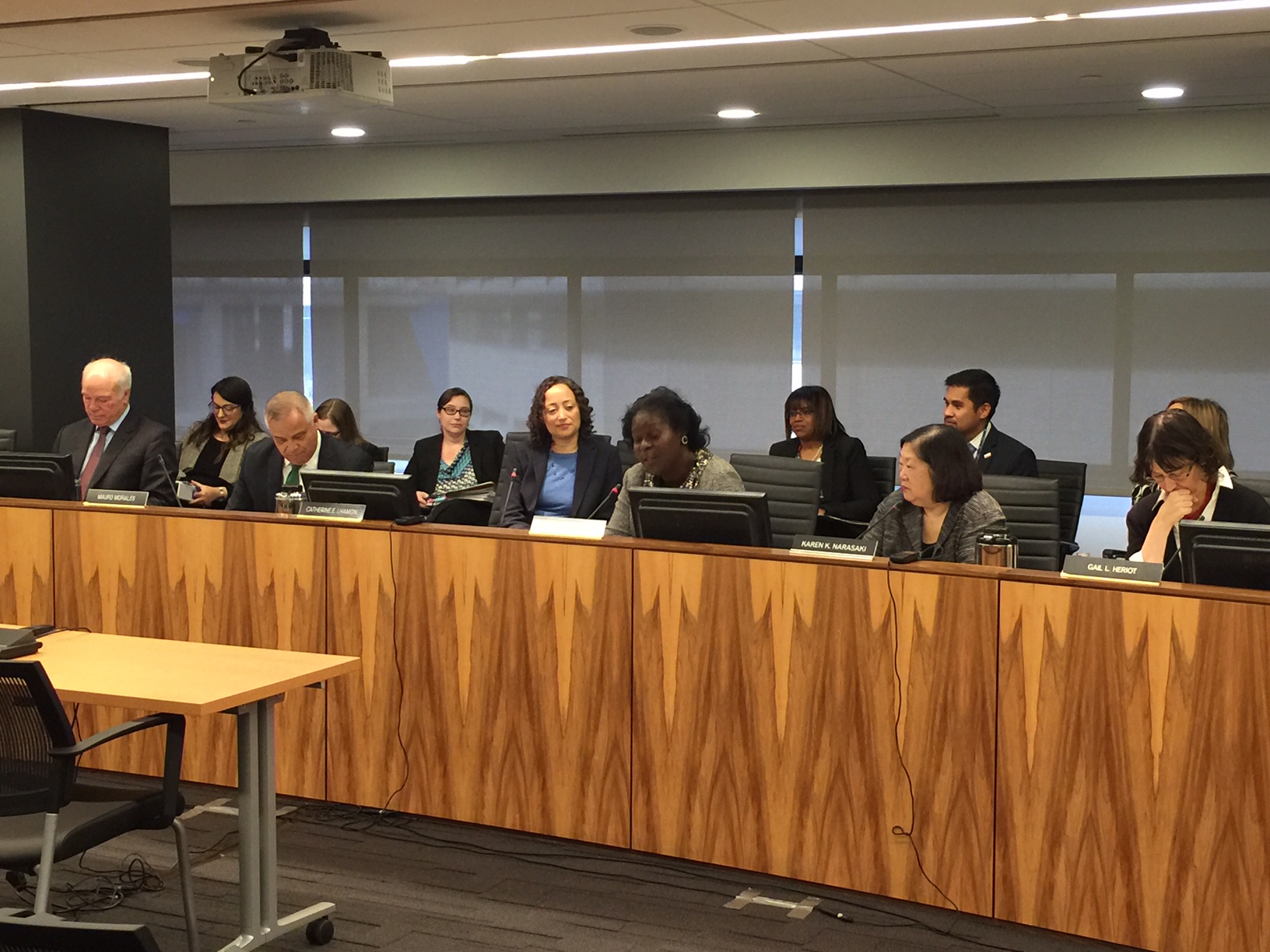 Photo of Commission Meeting, January 2017